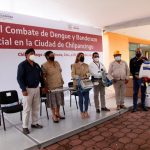 Da la gobernadora Evelyn Salgado Pineda banderazo de arranque a Jornada de Nebulización Espacial en Chilpancingo y entrega equipo motorizado para combate al dengue
