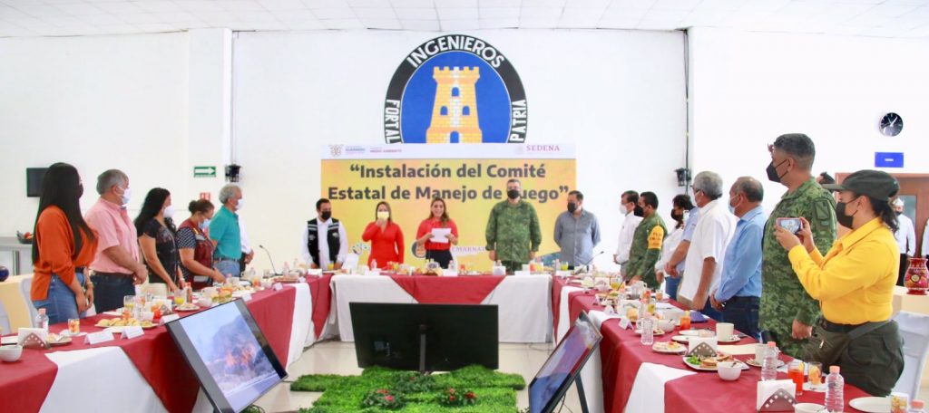 Instala la gobernadora Evelyn Salgado en sesión permanente al Comité Estatal de Manejo del Fuego en Guerrero