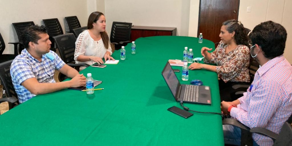 La directora de Declaraciones Patrimoniales de la  Secretaría de Contraloría y Transparencia Gubernamental, Arely Ascencio López, sostuvo una reunión de trabajo con la secretaria técnica del Secretariado Ejecutivo