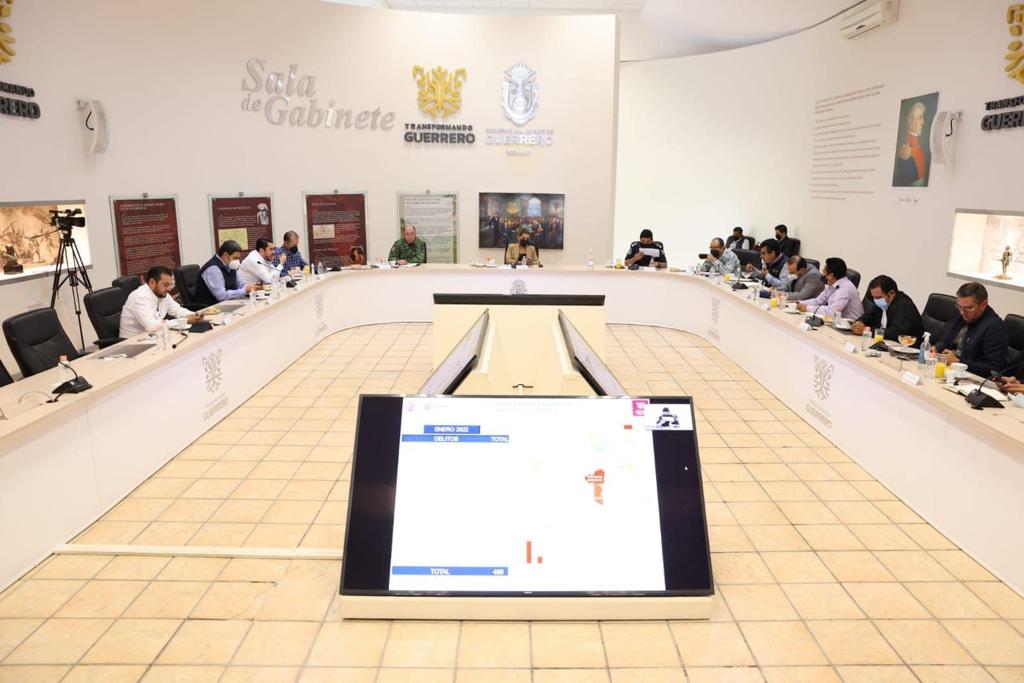 Atiende Evelyn Salgado incidencia delictiva y refuerza acciones coordinadas de Seguridad con la Mesa para la Construcción de la Paz