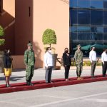 Encabeza Evelyn Salgado ceremonia cívica de izamiento de Bandera Monumental en Chilpancingo