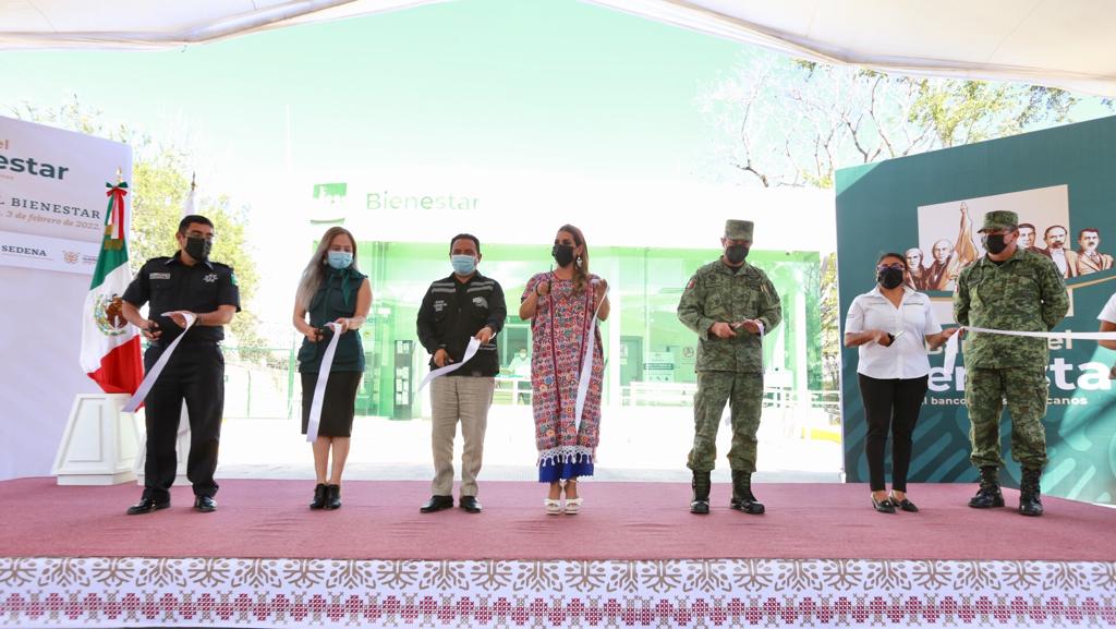 Asiste Evelyn Salgado a la inauguración del primer Banco del Bienestar en Guerrero