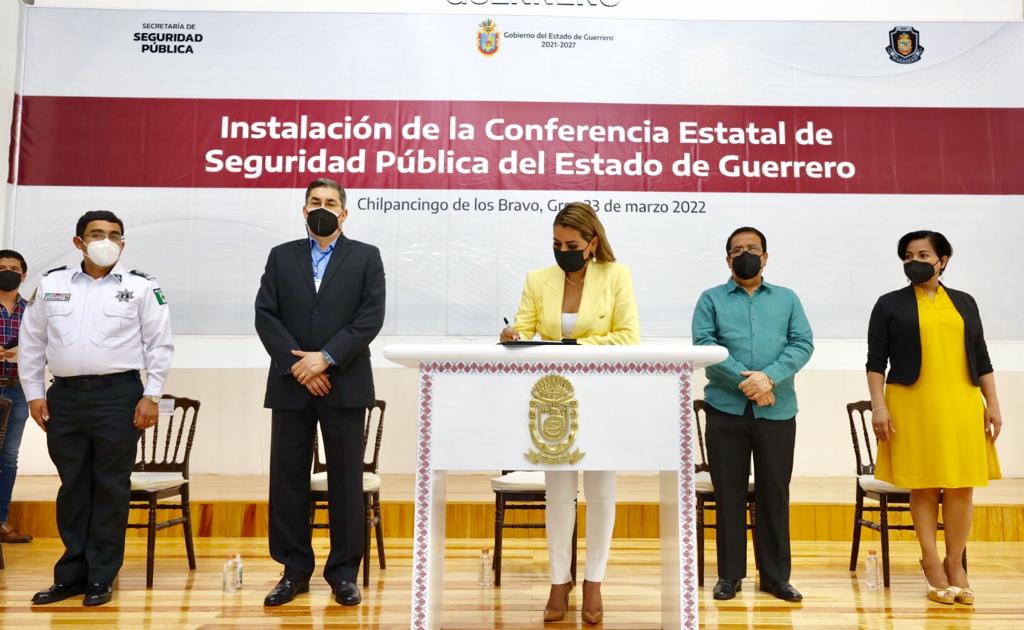 Instala gobernadora Evelyn Salgado la primer Conferencia Estatal de Seguridad Pública y la Unidad de Mediación Policial del país en Guerrero