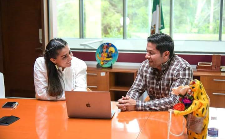 Presidenta del Patronato del Sistema para el Desarrollo Integral de la Familia DIF Guerrero, sostuvo una importante reunión con Luis Miguel Carvajal, representante de UNICEF