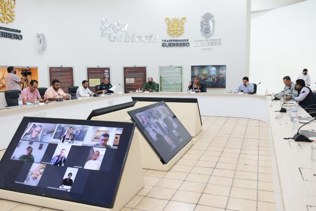 Evalúa Evelyn Salgado acciones de seguridad en las siete regiones en la reunión de la Mesa de Coordinación para la Construcción de la Paz