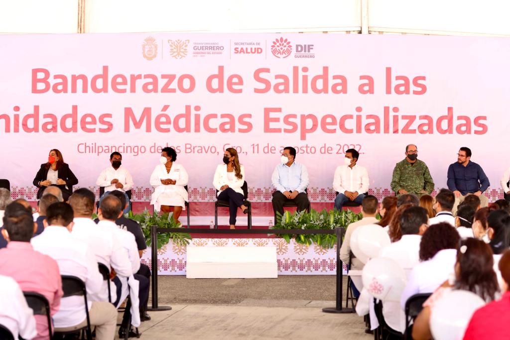 Acerca la gobernadora Evelyn Salgado Pineda, la salud a guerrerenses, da banderazo a 24 Unidades Médicas Especializadas que recorrerán comunidades