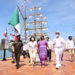  Asiste la gobernadora Evelyn Salgado Pineda a la ceremonia de arribo del Buque Escuela Cuauhtémoc