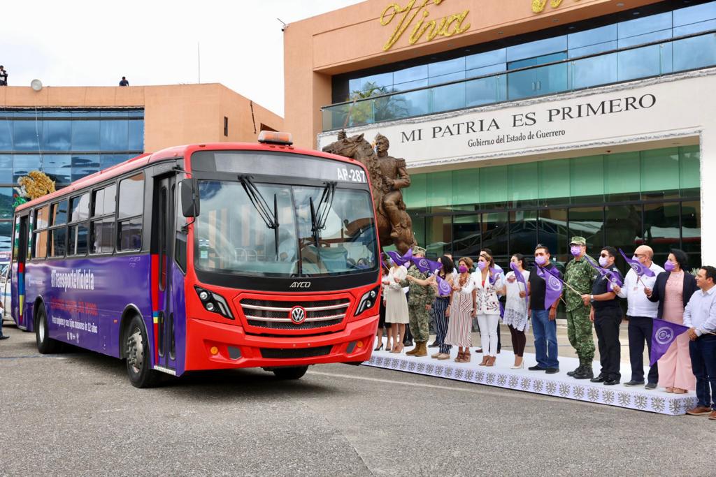 Transporte público en Guerrero se viste de “Violeta” para uso exclusivo, seguro y sin acoso para las mujeres