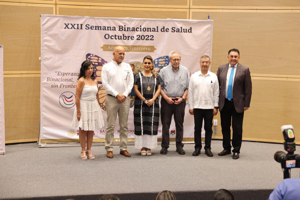 Inauguran Evelyn Salgado y Jorge Alcocer la 22 Semana Binacional de Salud