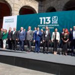 Asiste Evelyn Salgado a la 113 Asamblea General Ordinaria del IMSS presidida por AMLO en Palacio Nacional