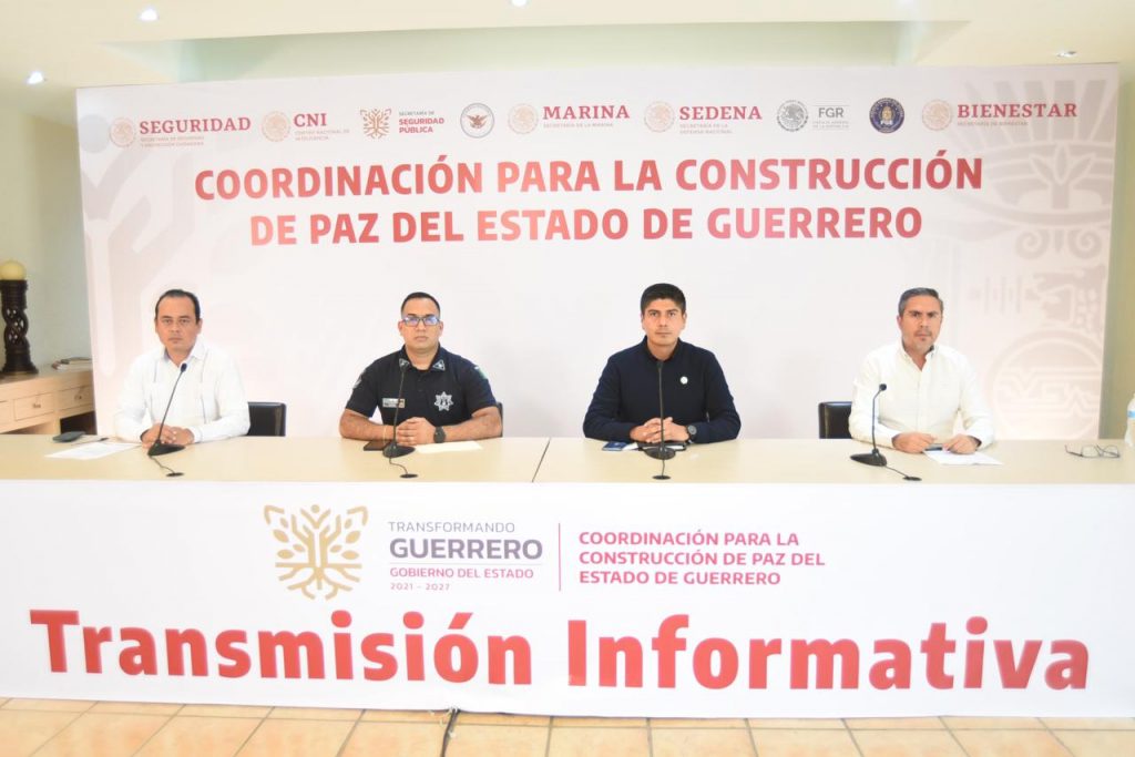 Detenciones, armas y vehículos asegurados, resultados de las instituciones de procuración de justicia y seguridad pública en Guerrero