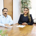 La gobernadora Evelyn Salgado Pineda, sostuvo una reunión de trabajo con el Magistrado Presidente del Tribunal Superior de Justicia de Guerrero, Raymundo Casarrubias Vázquez