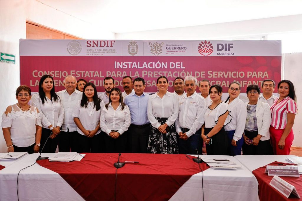 Instalan en Guerrero con apoyo del DIF nacional el Consejo Estatal para la Prestación del Servicio de Atención, Cuidado y Desarrollo Integral Infantil del estado