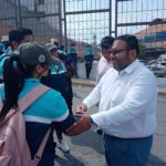 El Director General de Gobernación, Francisco Rodríguez Cisneros priorizando el diálogo sin represión a estudiantes de la Normal“Rafael Ramírez”