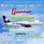 Sigue en aumento la conectividad, tres nuevas rutas aéreas a destinos turísticos de Guerrero iniciarán en julio próximo