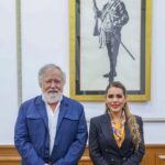 La gobernadora Evelyn Salgado Pineda sostuvo una reunión con el subsecretario de Derechos Humanos Población y Migración de la Secretaría de Gobernación Alejandro Encinas Rodrígue