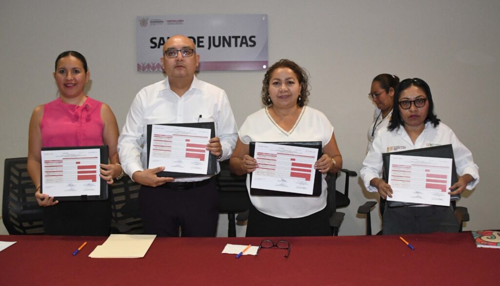 Firman la Semujer y Contraloría y Transparencia Gubernamental para el programa PROABIM