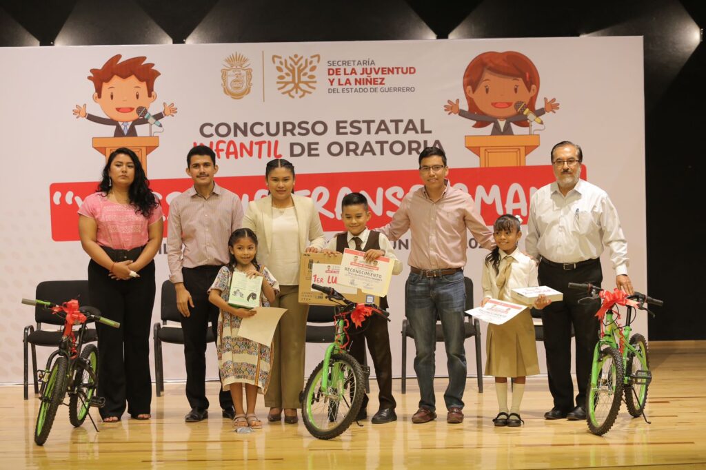 La Secretaría de la Juventud y la Niñez del Estado realizó el primer Concurso Estatal Infantil de Oratoria “Voces que Transforman”