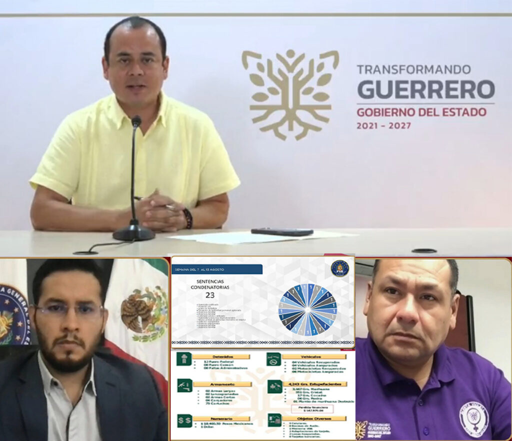 Avanza seguridad en Guerrero con resultados de operativos de prevención, proximidad social y procuración de justicia