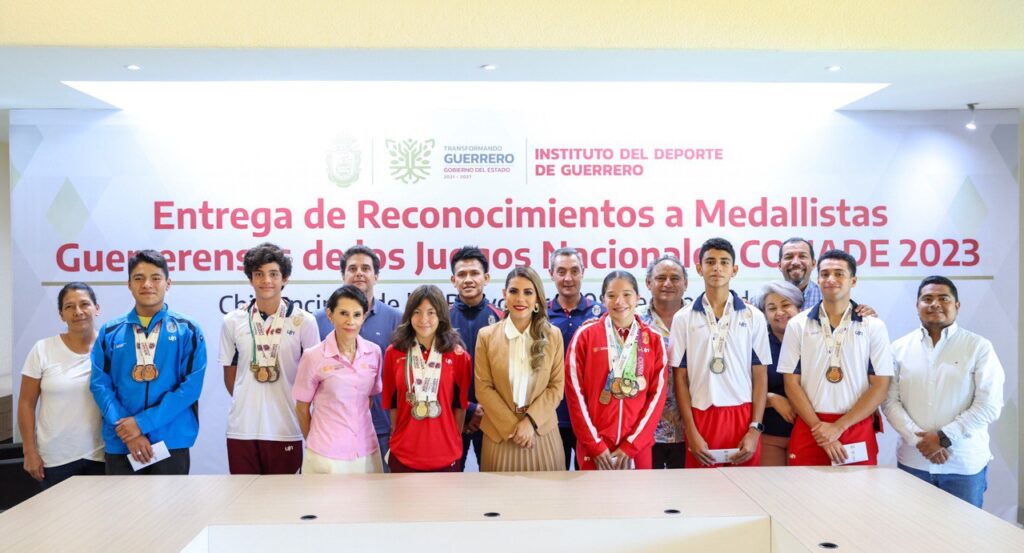 Celebra Evelyn Salgado triunfo de deportistas guerrerenses en Juegos Nacionales CONADE 2023