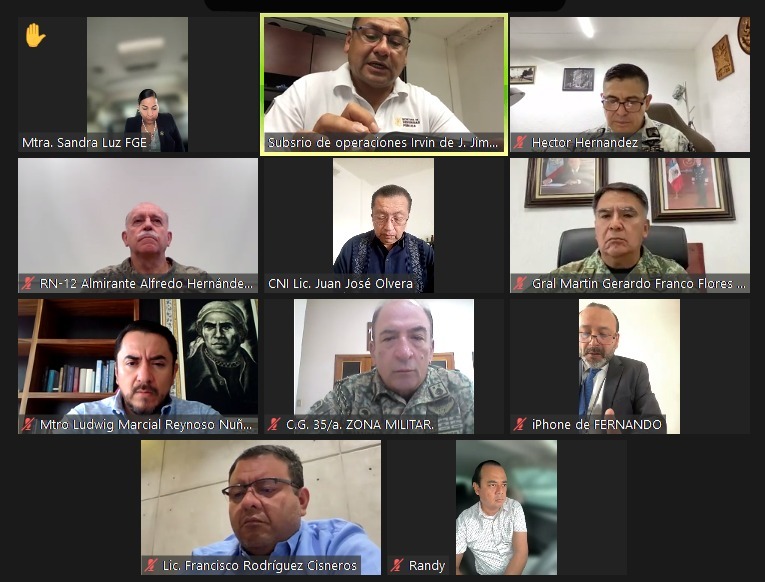 El secretario general de Gobierno Ludwig Marcial Reynoso Núñez encabezó los trabajos de la Mesa de Coordinación para la Construcción de la Paz