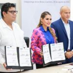 Gobernadora Evelyn Salgado firma convenio con CONEVAL para medir y combatir la pobreza en Guerrero