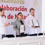 Firma Evelyn Salgado convenio con Notarios para dar arranque a la jornada de “Septiembre mes del Testamento”