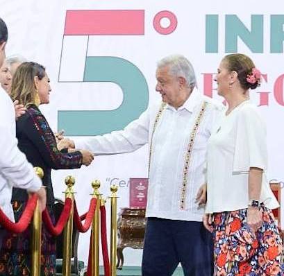 Asiste Evelyn Salgado al 5° Informe del Presidente, Andrés Manuel López Obrador