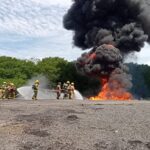 Bomberos de SGIRPCGRO Reciben Capacitación De Atención De Emergencias En Aeropuertos