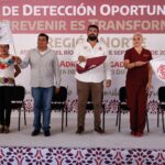 El DIF Guerrero e IECAN llevan brigada de detección de cáncer “Prevenir es Transformar” en Atenango del Río
