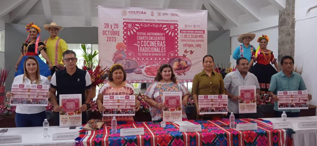 El 28 y 29 de octubre se realizará el Festival Gastronómico y el Cuarto Encuentro de Cocineras Tradicionales, en Acapulco