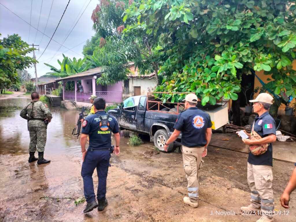 Protección Civil del estado realizan recorridos por zonas de riesgo