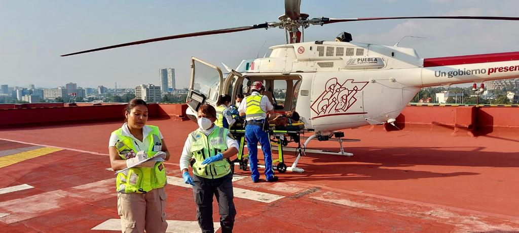 Se realiza con éxito traslado aéreo del puerto de Acapulco al hospital general ‘Gea González” en la Ciudad de México