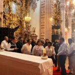 Supervisan los avances de restauración de la iglesia de Santa Prisca, de Taxco