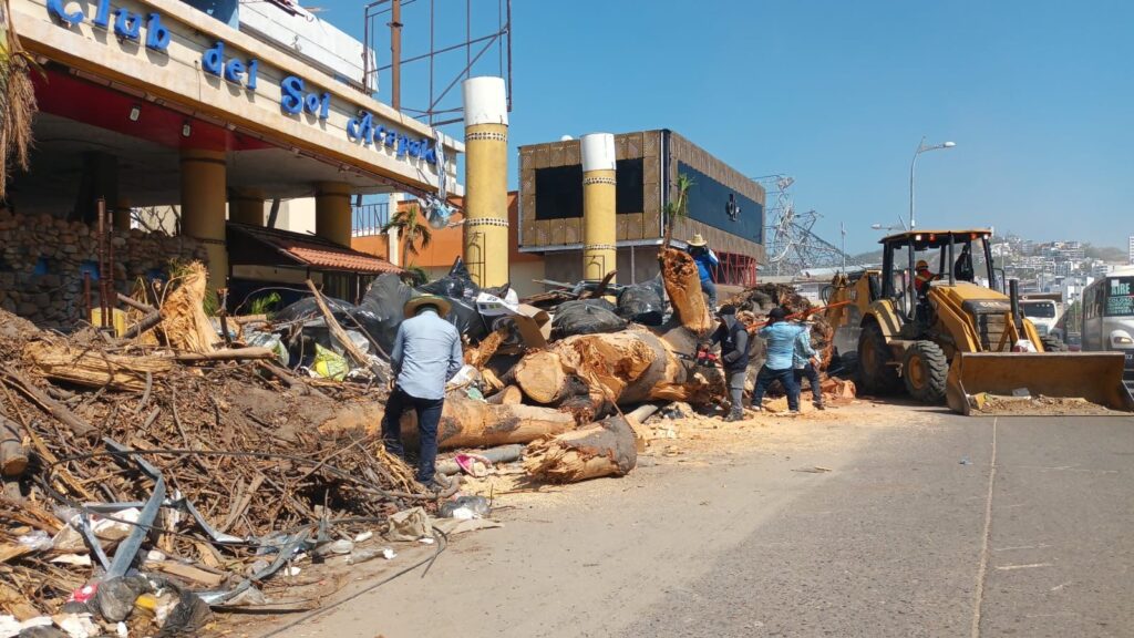 SEDEPIA y CICAEG Guerrero continúan con la limpieza en la Costera Miguel Alemán