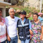 Entrega Evelyn Salgado apoyos humanitarios en la colonia Ex Campo de Tiro