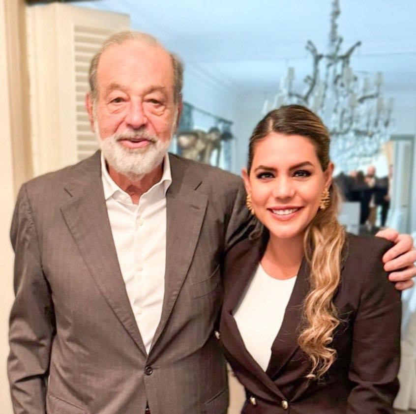 Evelyn Salgado y Carlos Slim suman esfuerzos por Acapulco