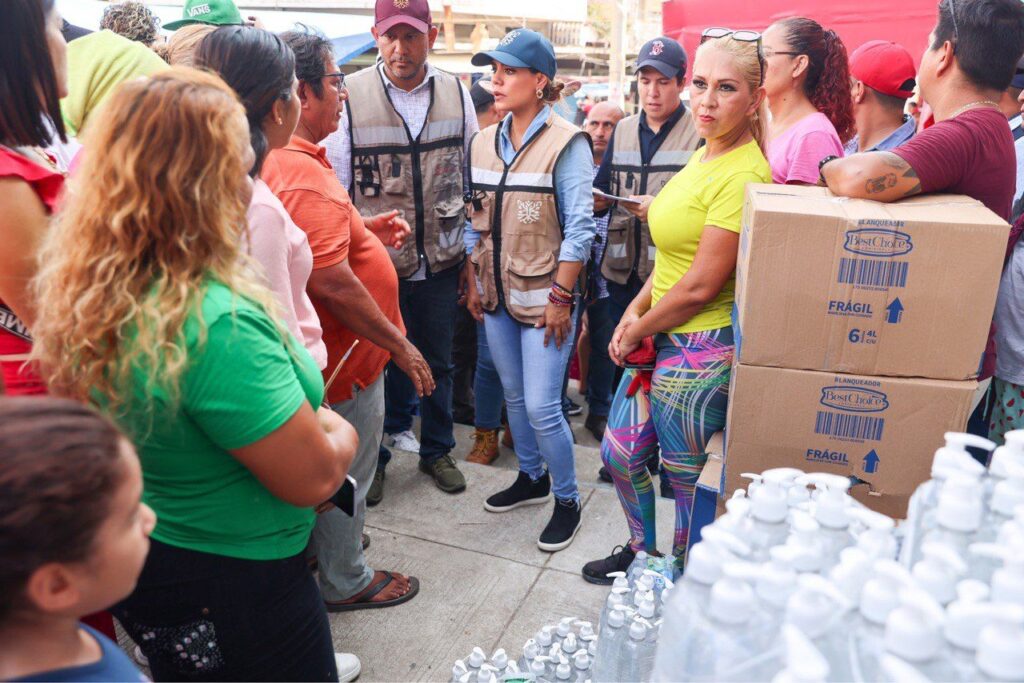 Seguiremos trabajando por Acapulco hasta que se restablezcan todos los servicios: Evelyn Salgado