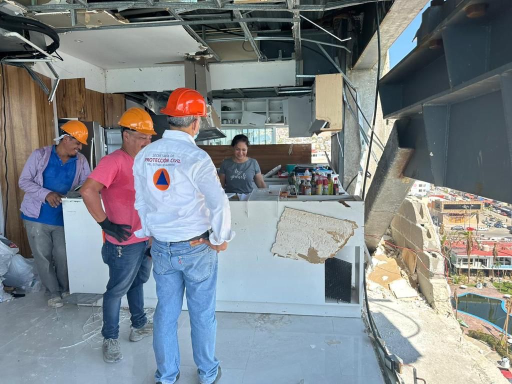 SGIRPCGRO supervisa condiciones de seguridad en espacios públicos afectados por el Huracán “Otis”