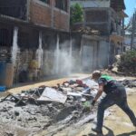 COPRISEG en Acapulco continúa realizando distribución y aplicación de cal en las colonias Renacimiento