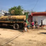 CICAEG mantiene la atención ciudadana a través de la entrega de agua en pipas  en la Colonia Emiliano Zapata de Acapulco