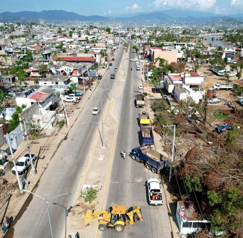 CAPASEG ha retirado 52 mil 735 toneladas de escombro y desechos en Acapulco