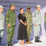 Asiste Evelyn Salgado a toma de posesión del nuevo comandante de la GN en Guerrero