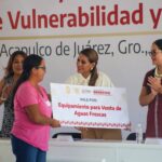 Entrega Evelyn Salgado apoyos de los programas Proyectos Productivos a Mujeres en Situación de Vulnerabilidad y de Acciones Emergentes