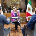 La gobernadora Evelyn Salgado Pineda se reunió con el secretario general de Gobierno y el subsecretario de Administración de la Secretaría de Finanzas del Estado