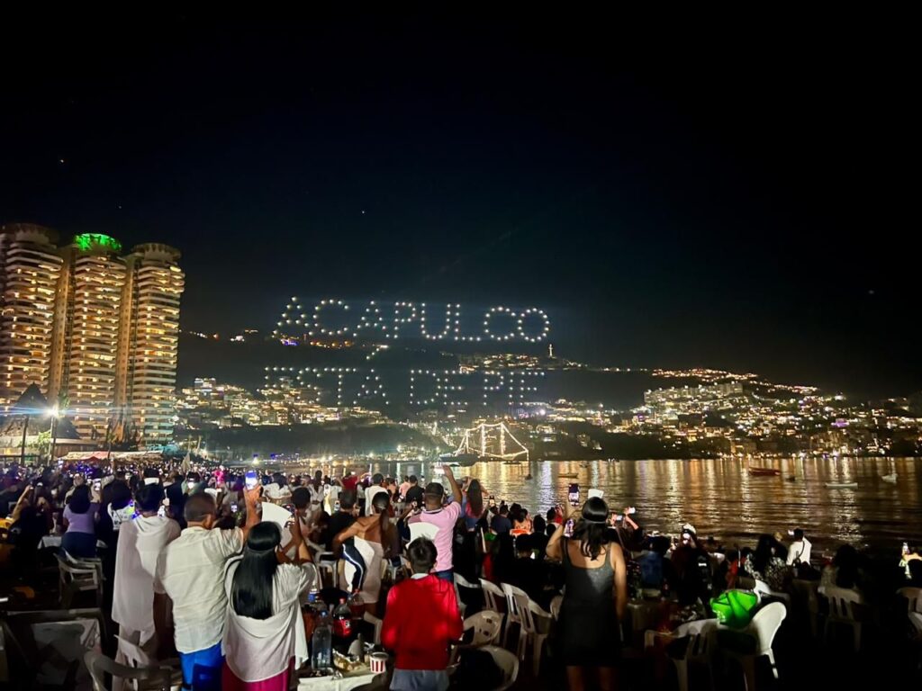 Renace Acapulco y Guerrero Hogar del Sol con espectacular Gala de Pirotecnia de Año Nuevo 2024