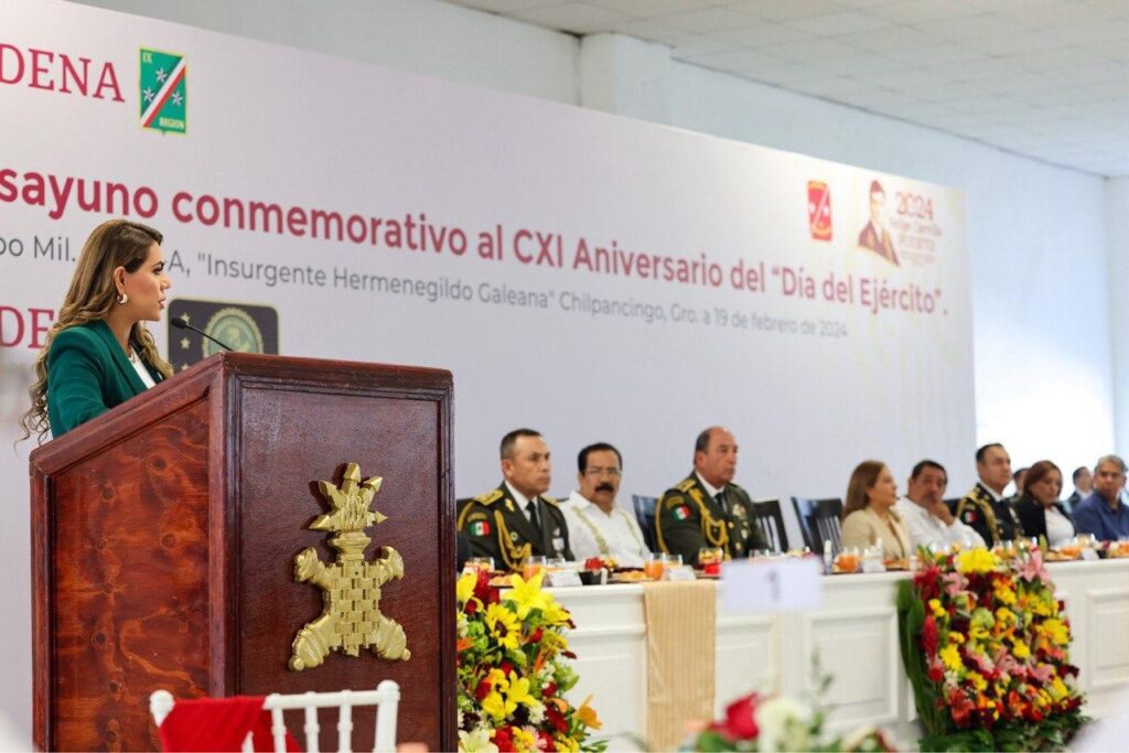 El Ejército Mexicano, un garante del bienestar de los guerrerenses: Evelyn Salgado