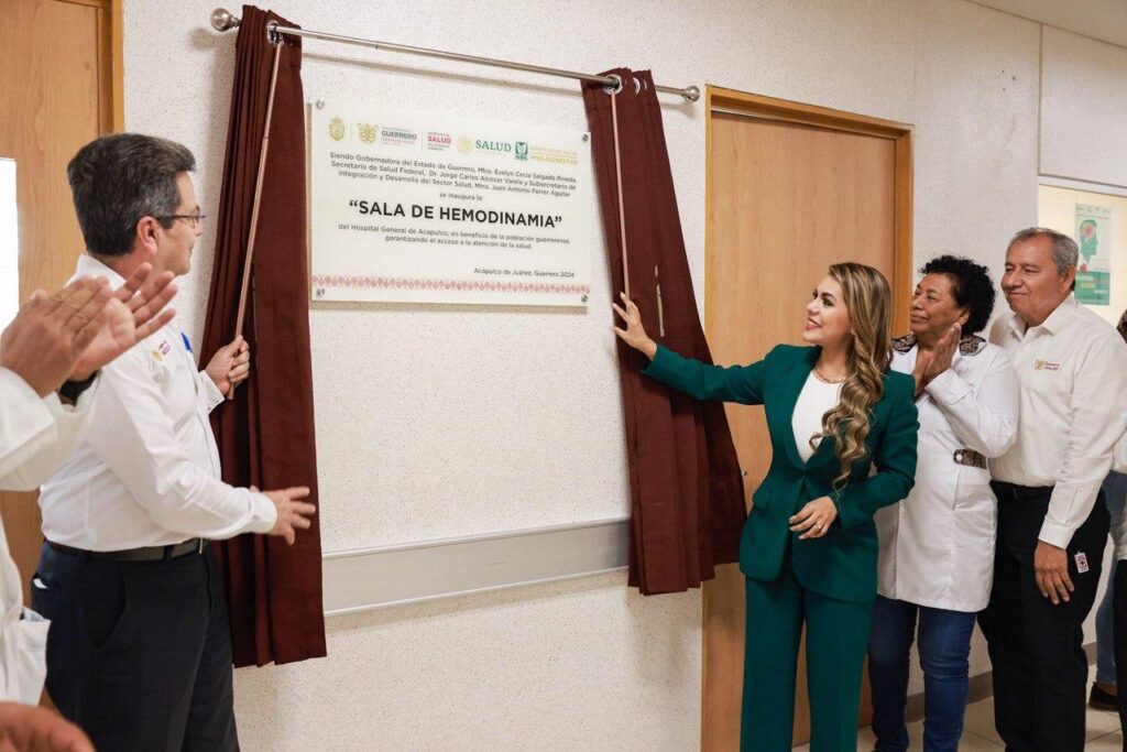 Inaugura Evelyn Salgado la Sala de Hemodinamia del Hospital General de Acapulco