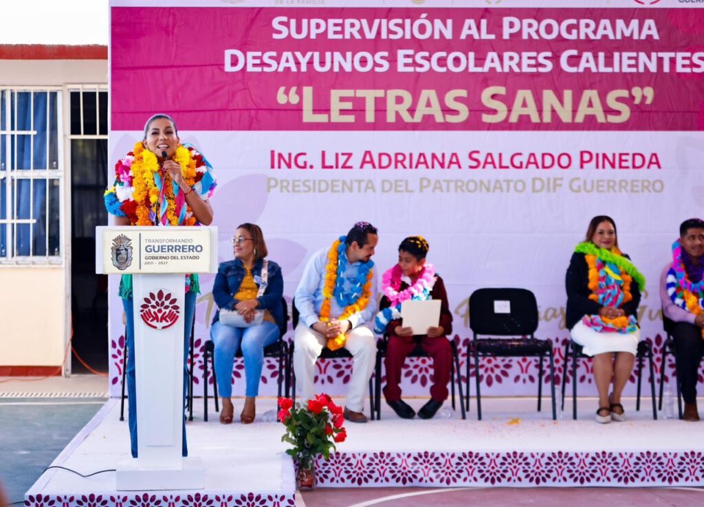 Supervisa Liz Salgado Programa de Desayunos Escolares Calientes “Letras Sanas” en Zotoltitlán