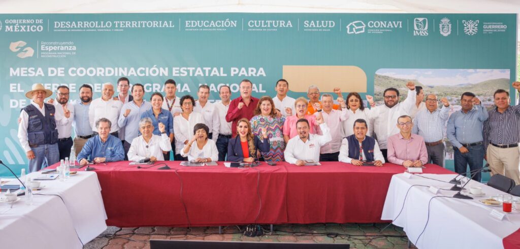 ENCABEZA EVELYN SALGADO CON SEDATU EVALUACIÓN PARA CIERRE DEL PROGRAMA NACIONAL DE RECONSTRUCCIÓN POR SISMOS EN GUERRERO
